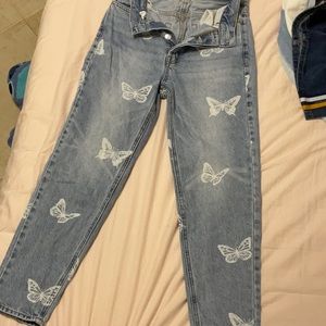 Jeans with designs